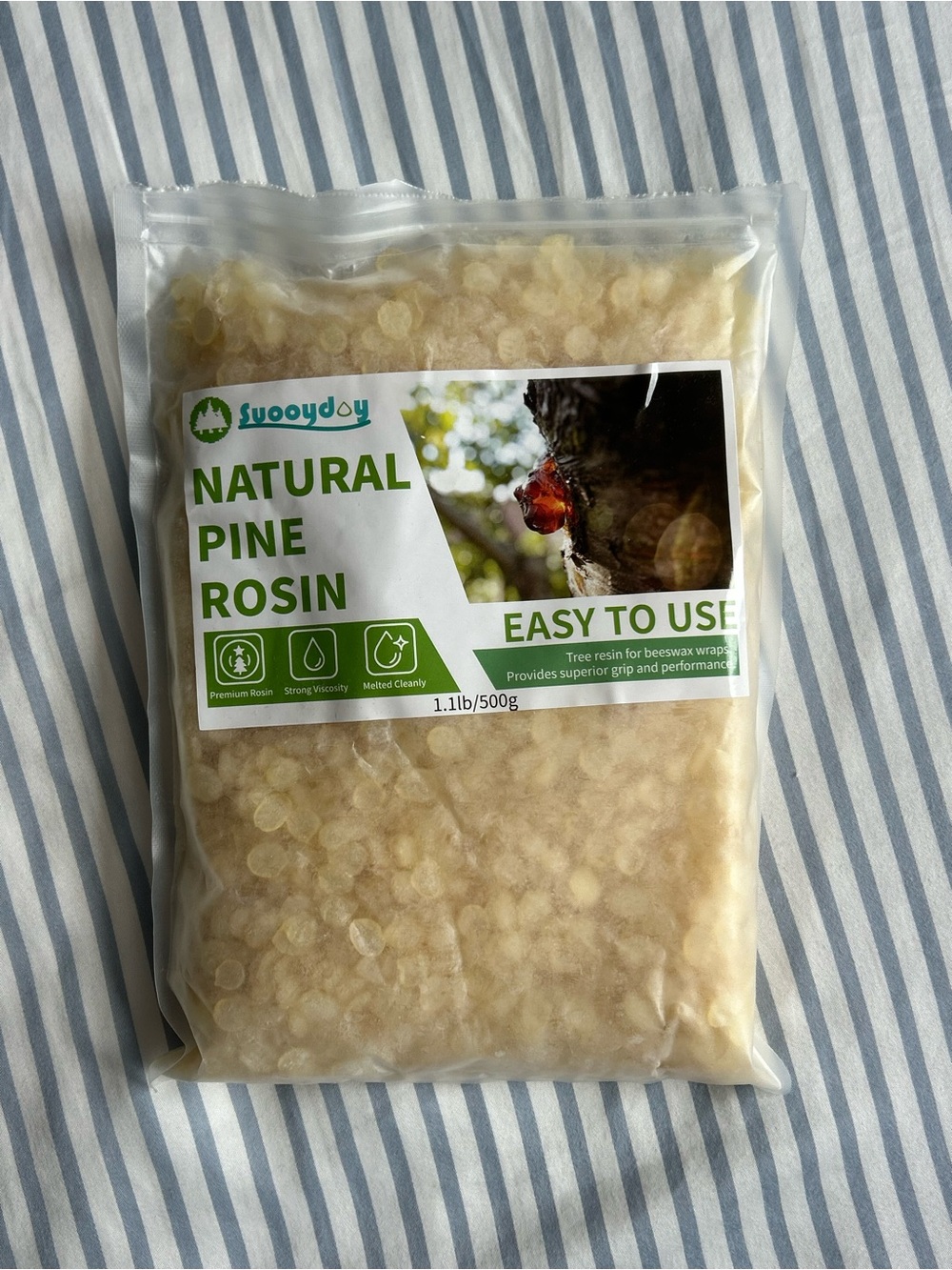 Natural Pine Rosin Easy to Use | Suoydoy Brand | Pale Amber